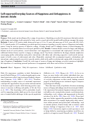 Cover page: Self-reported Everyday Sources of Happiness and Unhappiness in Autistic Adults