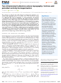 Cover page: Two-dimensional turbulence above topography: Vortices and potential vorticity homogenization.