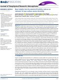 Cover page: New insights into the column CH2O/NO2 ratio as an indicator of near‐surface ozone sensitivity