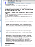 Cover page: Greater subjective cognitive decline severity is associated with worse memory performance and lower entorhinal cerebral blood flow in healthy older adults