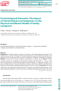 Cover page: Frontotemporal Dementia: The Impact of Patient Behavioral Symptoms on the Physical and Mental Health of Family Caregivers