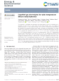 Cover page: Liquefied gas electrolytes for wide-temperature lithium metal batteries