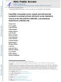 Cover page: Feasibility of wearable sensor signals and self-reported symptoms to prompt at-home testing for acute respiratory viruses in the USA (DETECT-AHEAD): a decentralised, randomised controlled trial.