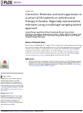 Cover page: Correction: Retention and viral suppression in a cohort of HIV patients on antiretroviral therapy in Zambia: Regionally representative estimates using a multistage-sampling-based approach