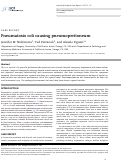 Cover page: Pneumatosis coli causing pneumoperitoneum