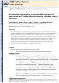 Cover page: Are Hormonal Contraceptive Users More Likely to Misreport Unprotected Sex? Evidence From a Biomarker Validation Study in Zimbabwe