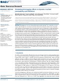 Cover page: Simulating bioclogging effects on dynamic riverbed permeability and infiltration