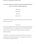 Cover page: Teacher–Home Communication and Bullying Victimization: Do Parents’ Perceptions of Fairness of Rules Matter?