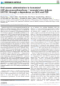 Cover page: Oral arsenic administration to humanized UDP- glucuronosyltransferase 1 neonatal mice induces UGT1A1 through a dependence on Nrf2 and PXR