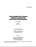 Cover page: Extraboard Scheduling, Workers' Compensation and Operator Stress in Public Transit: Research Results and Managerial Implications