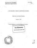 Cover page: LOW FREQUENCY NOISE IN JOSEPHSON JUNCTIONS