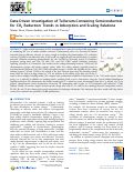 Cover page: Data-Driven Investigation of Tellurium-Containing Semiconductors for CO2 Reduction: Trends in Adsorption and Scaling Relations