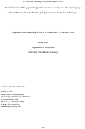 Cover page: The Phonetic and Phonological Effects of Obsolescence in Northern Paiute