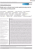 Cover page: Bright spots as climate‐smart marine spatial planning tools for conservation and blue growth