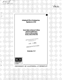 Cover page: Anticipating the effects of the National Voter Registration Act of 1993