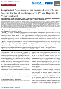 Cover page: Longitudinal Assessment of the Enhanced Liver Fibrosis Score in the Era of Contemporary HIV and Hepatitis C Virus Treatment