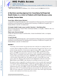 Cover page: A Machine Learning Approach to Classifying Self-Reported Health Status in a Cohort of Patients With Heart Disease Using Activity Tracker Data