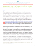 Cover page: Centering narratives from the margins: Interpretive tools for destabilizing colonial foundations