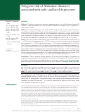 Cover page: Polygenic risk of Alzheimer disease is associated with early- and late-life processes