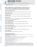 Cover page: Effect of Vitamin D Supplementation on Blood Pressure: A Systematic Review and Meta-analysis Incorporating Individual Patient Data.