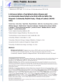 Cover page: Joint associations of peripheral artery disease and accelerometry-based physical activity with mortality: The Hispanic Community Health Study/Study of Latinos (HCHS/SOL)