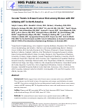 Cover page: Secular Trends in Breast Cancer Risk Among Women With HIV Initiating ART in North America