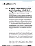 Cover page: An exploratory study on lipidomic profiles in a cohort of individuals with posttraumatic stress disorder.