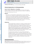 Cover page: Chemical approaches to cell reprogramming