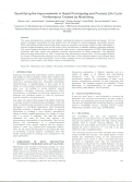 Cover page: Quantifying the Improvements in Rapid Prototyping and Product Life Cycle Performance Created by Machining