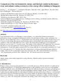 Cover page: Comparison of the environmental, energy, and thermal comfort performance of air and radiant cooling systems in a zero-energy office building in Singapore