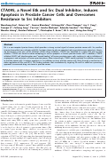 Cover page: CTA095, a Novel Etk and Src Dual Inhibitor, Induces Apoptosis in Prostate Cancer Cells and Overcomes Resistance to Src Inhibitors