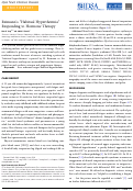 Cover page: Reimann's “Habitual Hyperthermia” Responding to Hormone Therapy