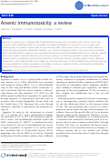 Cover page: Arsenic immunotoxicity: a review