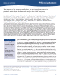 Cover page: The impact of in utero transfusions on perinatal outcomes in patients with alpha thalassemia major: the UCSF registry.