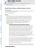 Cover page: Natural history of diseases: Statistical designs and issues