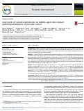 Cover page: Low levels of serum testosterone in middle-aged men impact pathological features of prostate cancer