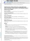 Cover page: Health insurance status and type associated with varying levels of glycemic control in the US: The multi-ethnic study of atherosclerosis (MESA)