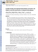 Cover page: Caudate atrophy and impaired frontostriatal connections are linked to executive dysfunction in temporal lobe epilepsy