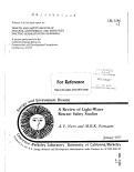 Cover page: A REVIEW OF LIGHT-WATER REACTOR SAFETY STUDIES. VOLUME 3 OF THE FINAL REPORT ON HEALTH AND SAFETY IMPACTS OF NUCLEAR, GEOTHERMAL, AND FOSSIL-FUEL ELECTRIC GENERATION IN CALIFORNIA