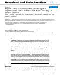 Cover page: Atypical cortical connectivity and visuospatial cognitive impairments are related in children with chromosome 22q11.2 deletion syndrome