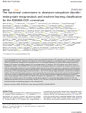 Cover page: The functional connectome in obsessive-compulsive disorder: resting-state mega-analysis and machine learning classification for the ENIGMA-OCD consortium.