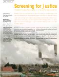 Cover page: Screening for justice: Proactive spatial approaches to environmental disparities