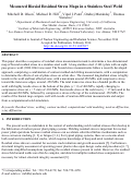 Cover page: Measured Biaxial Residual Stress Maps in a Stainless Steel Weld