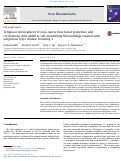 Cover page: Temporal development of near-native functional properties and correlations with qMRI in self-assembling fibrocartilage treated with exogenous lysyl oxidase homolog 2