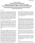 Cover page: Metformin Induced Lactic Acidosis – A Series of Two Patients A Life-Threatening Complication of Metformin Use in Chronic Kidney Disease