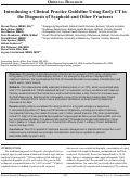 Cover page: Introducing a Clinical Practice Guideline Using Early CT in the Diagnosis of Scaphoid and Other Fractures