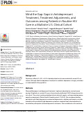 Cover page: Mind the Gap: Gaps in Antidepressant Treatment, Treatment Adjustments, and Outcomes among Patients in Routine HIV Care in a Multisite U.S. Clinical Cohort