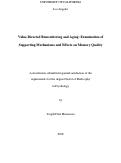 Cover page: Value-Directed Remembering and Aging: Examination of Supporting Mechanisms and Effects on Memory Quality