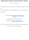 Cover page: High-Resolution Imaging of Unstained Polymer Materials