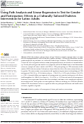 Cover page: Using Path Analysis and Linear Regression to Test for Gender and Participation: Effects in a Culturally Tailored Diabetes Intervention for Latino Adults.